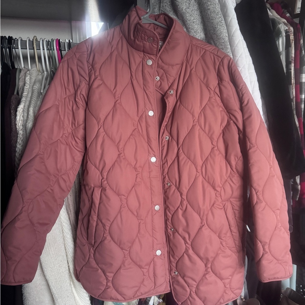 Quilted Lightweight Women's Jacket - Coral